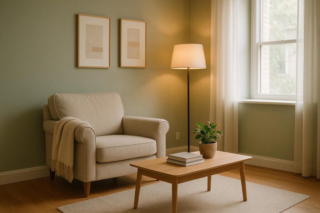 Calm therapy office